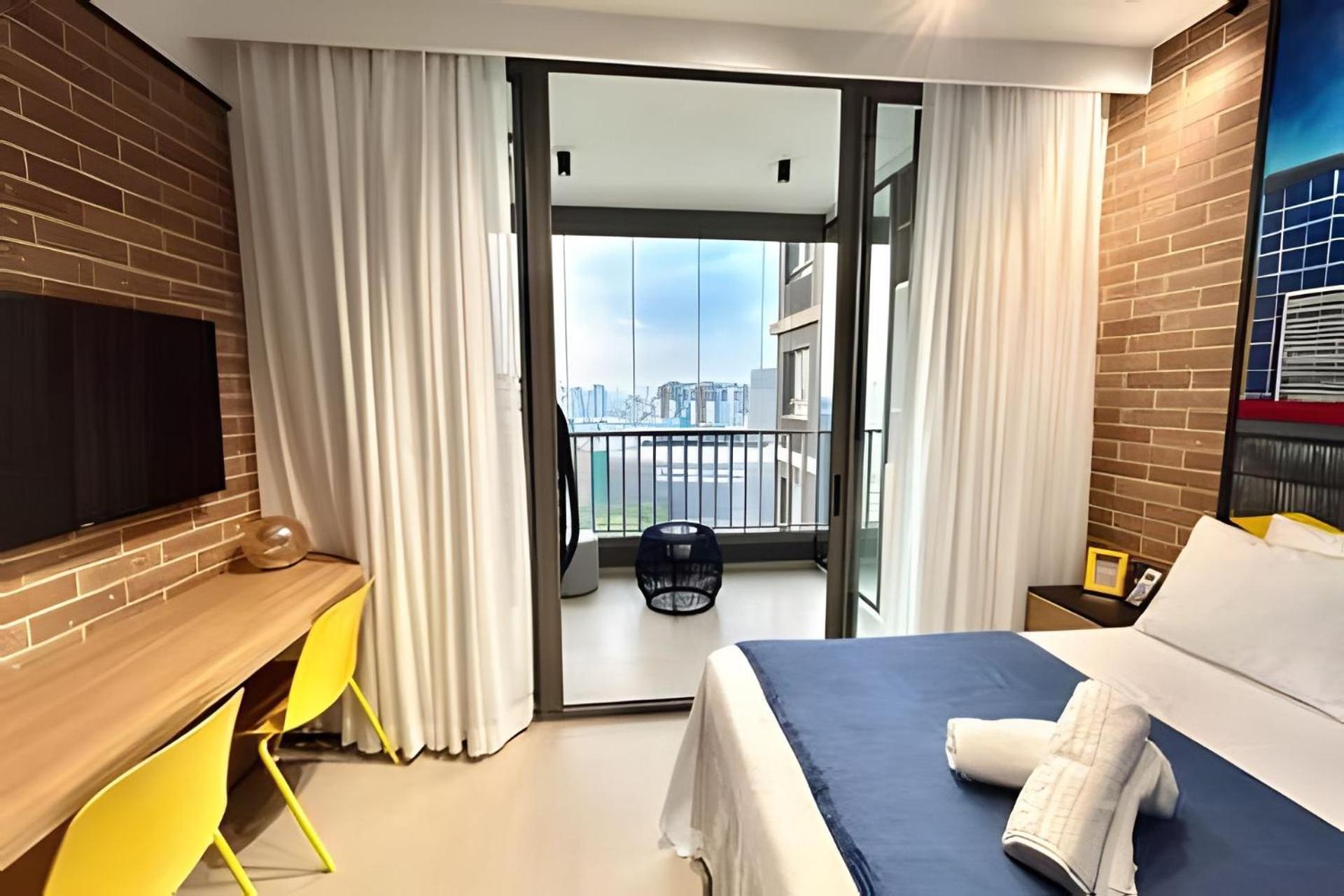 Studio/Moderno/200 M Allianz/Piscina/Wifi/Vaga São Paulo Exteriör bild