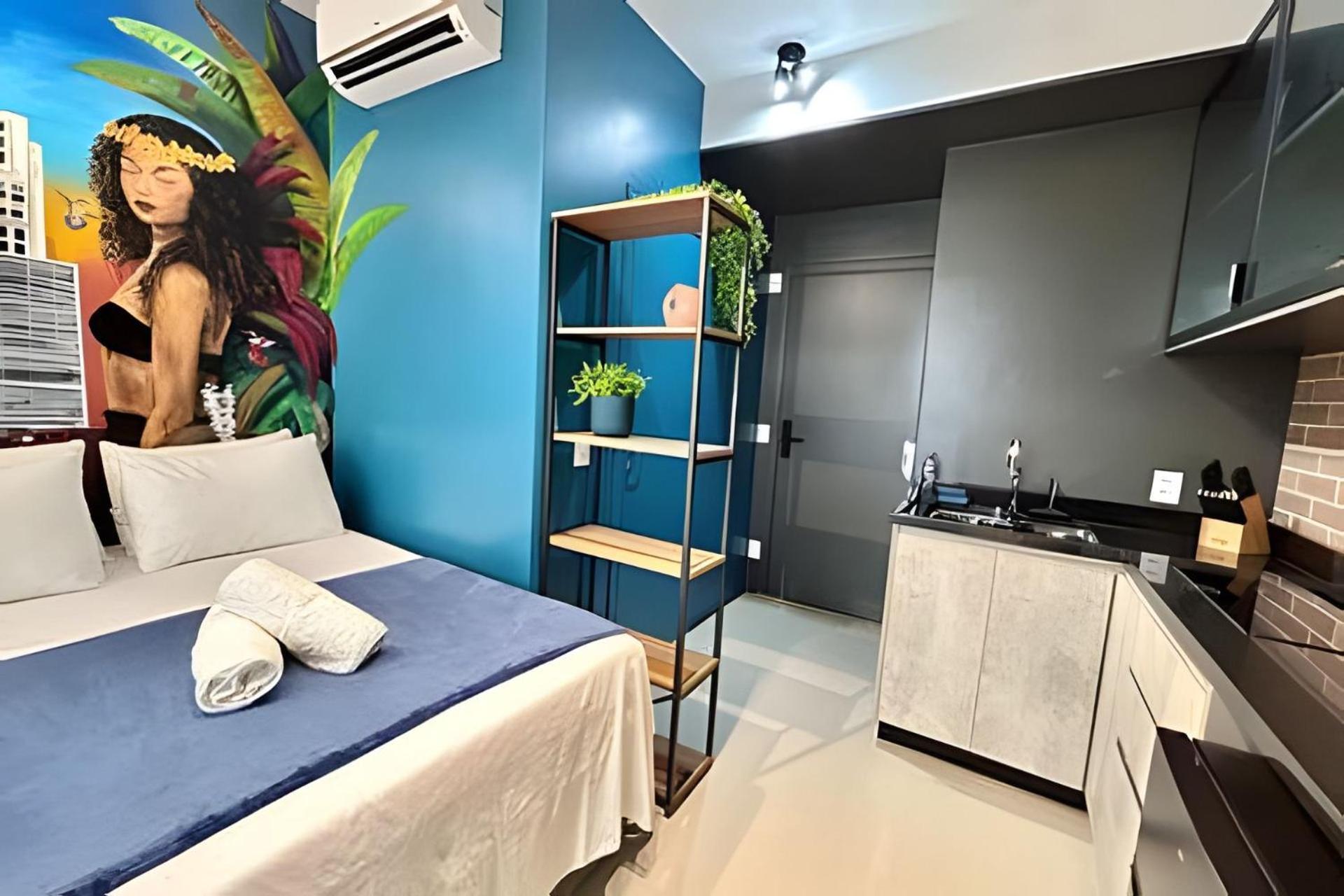 Studio/Moderno/200 M Allianz/Piscina/Wifi/Vaga São Paulo Exteriör bild